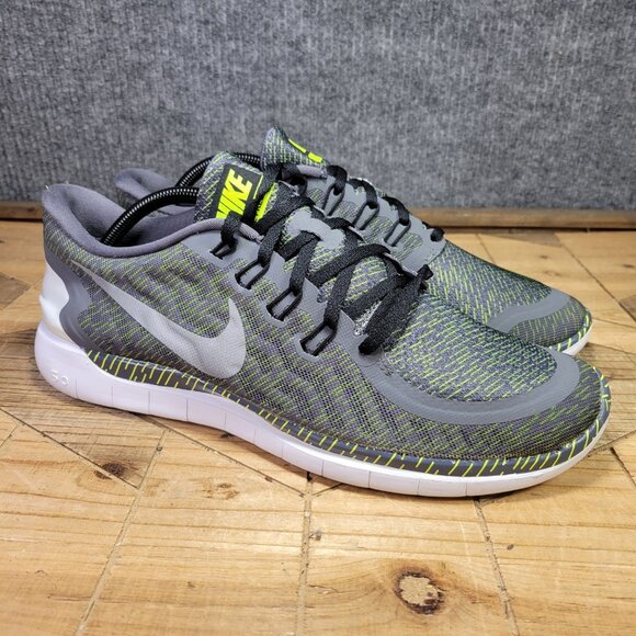 Nike Free 5.0 Mens Size 12 Print Running Athletic 2015 Shoes Sneakers 749592-007 - Picture 1 of 11